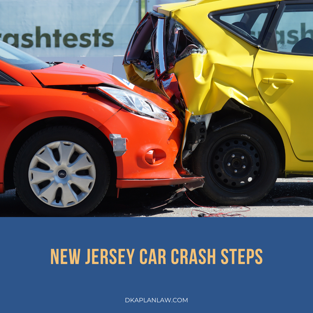 New Jersey Car Crash Steps