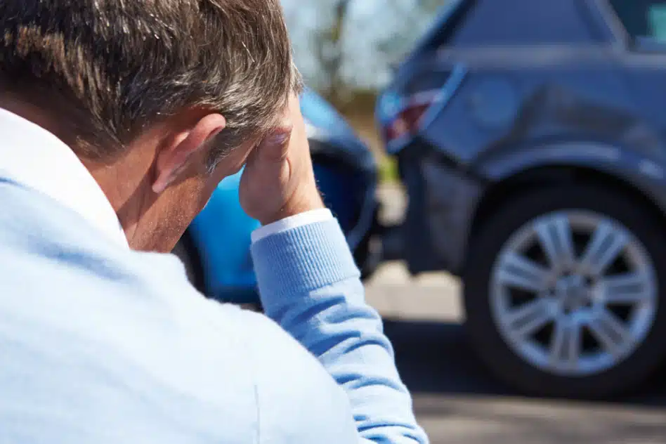 Man distressed after auto accident to represent David H. Kaplan, NJ car accident lawyer